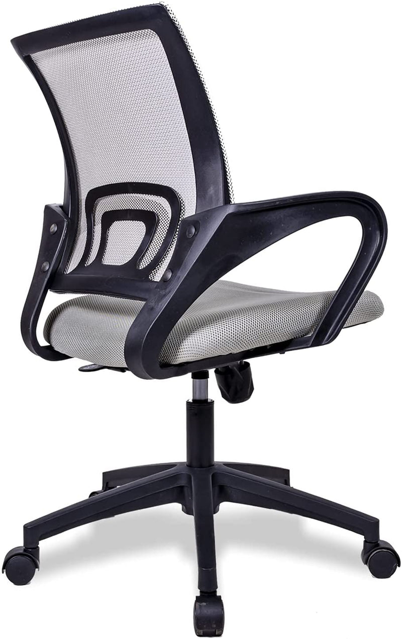 Pablo - Ergonomic Lightweight Task Office desk Chair with lumbar support and Adjustable Swivel Rolling (Grey)