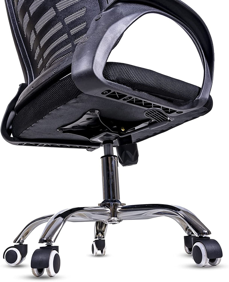 Pedro Ergonomic Office Chair with Lumbar Support 360 Swivel Chair (Black / Gray)