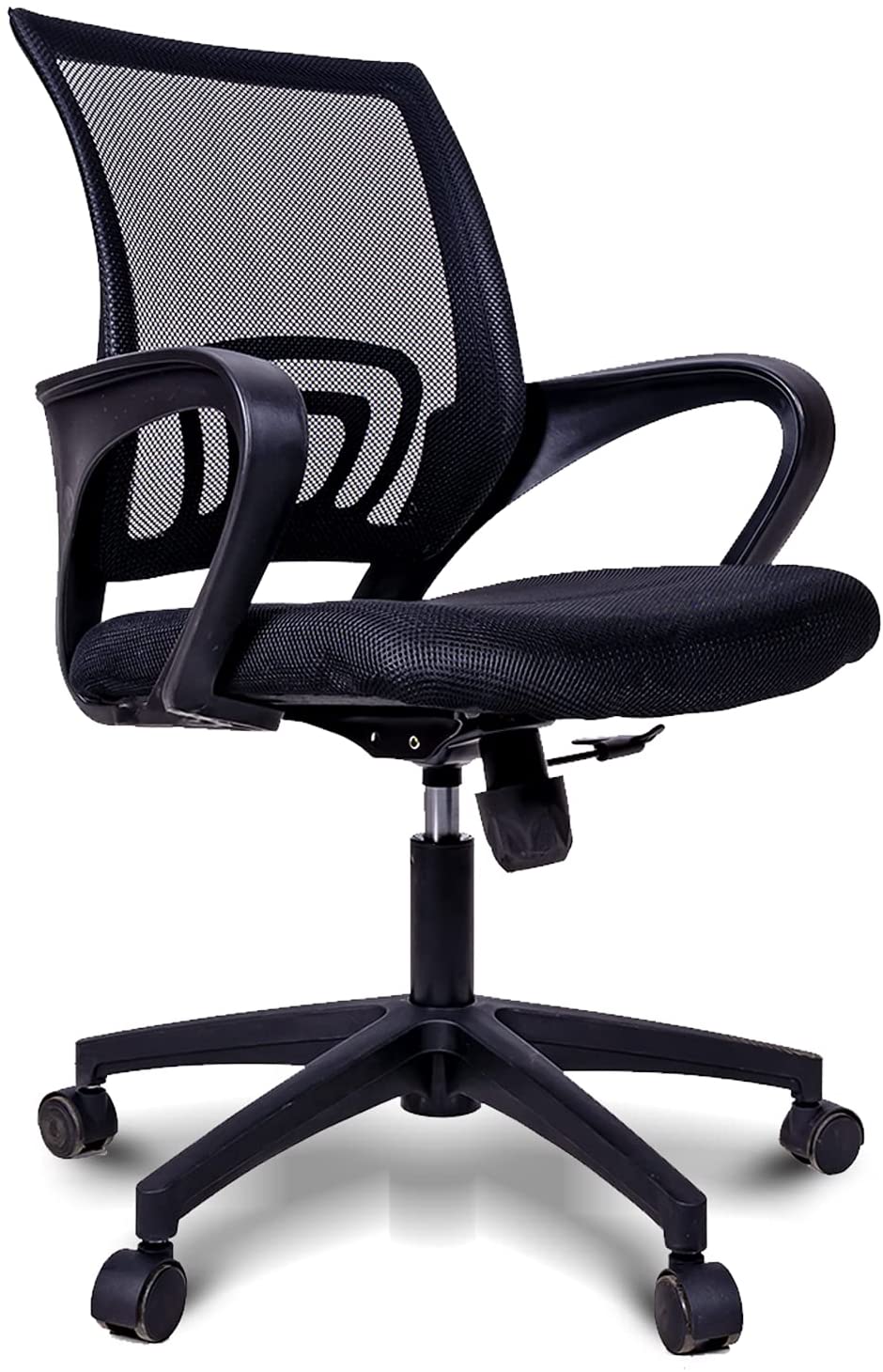 Pablo Ergonomic Lightweight Task Office desk Chair with Lumbar Support and Adjustable Swivel Rolling (Black / Gray)