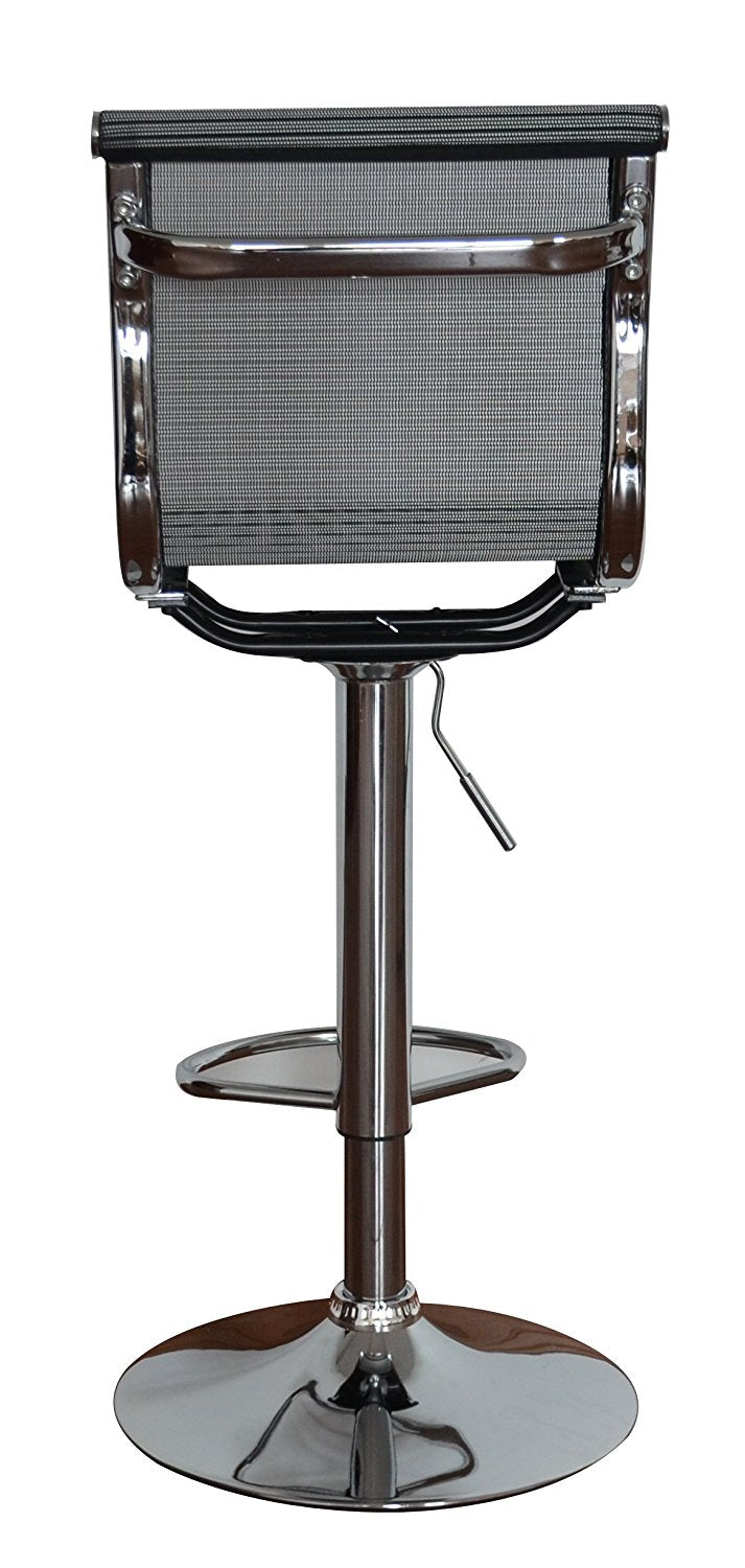Barstool Eames inspired full seat and back - aeroflow dark grey mesh - Sold in a PACK OF 2 - US Office Elements