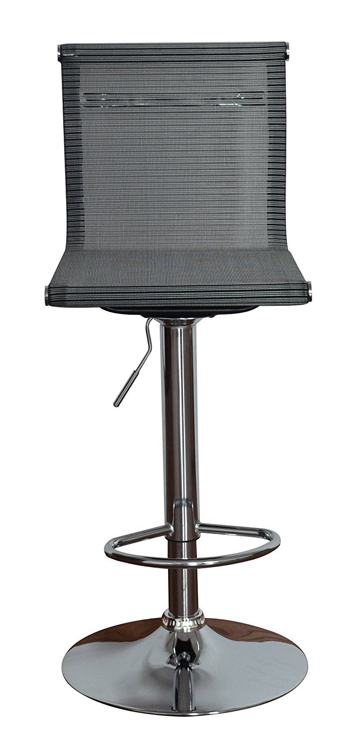 Barstool Eames inspired full seat and back - aeroflow dark grey mesh - Sold in a PACK OF 2 - US Office Elements