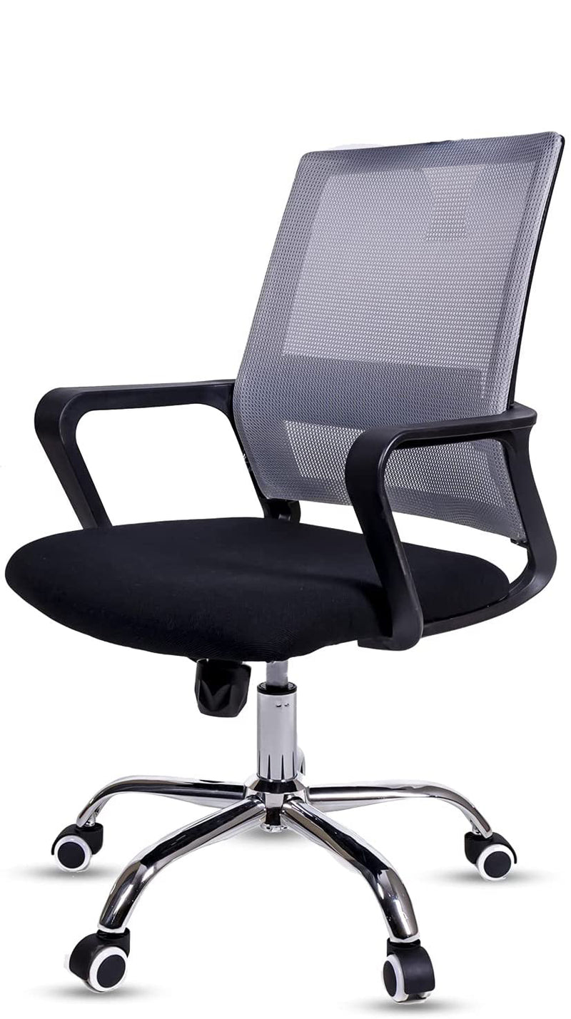 Diego Ergonomic Mesh Mid Back Office Chair with Lumbar Support (Black / Blue / Gray)